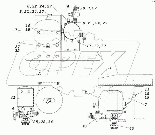 6522-3500011-96 Установка осушителя