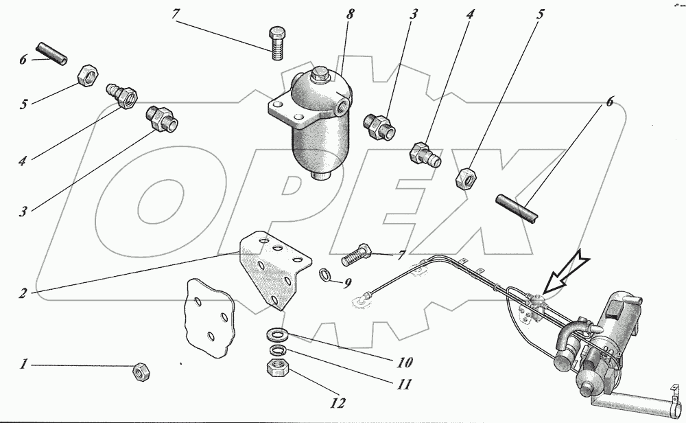  Установка подогревателя 4238-8106002