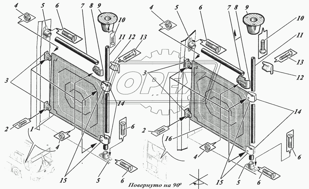  Установка поручней 4238-8200002 1