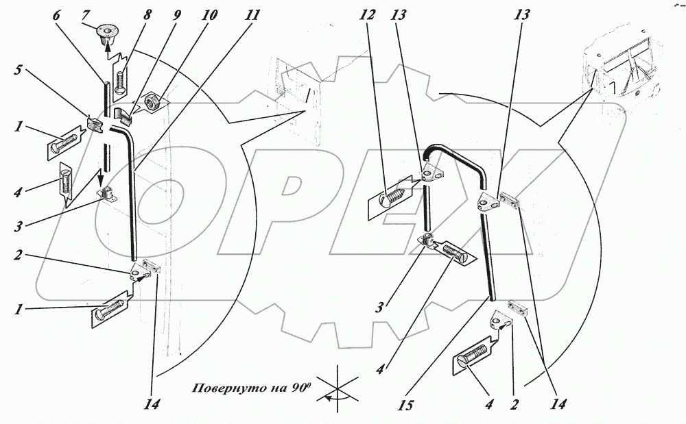  Установка поручней 4238-8200002