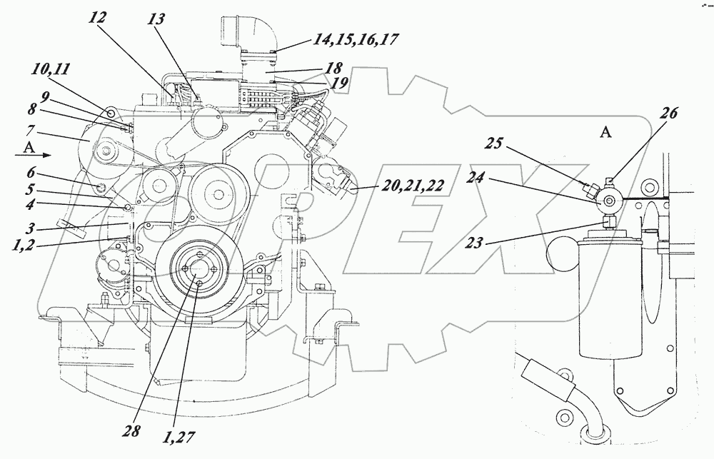  Силовой агрегат 4238-1000250