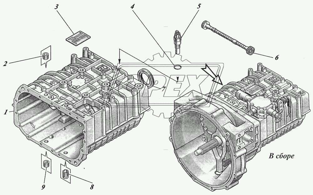  Коробка передач ZF6S700ВО 1351001017 1
