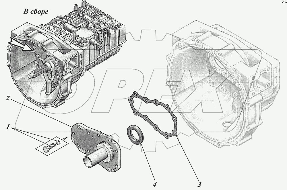  Коробка передач ZF6S700ВО 1351001017