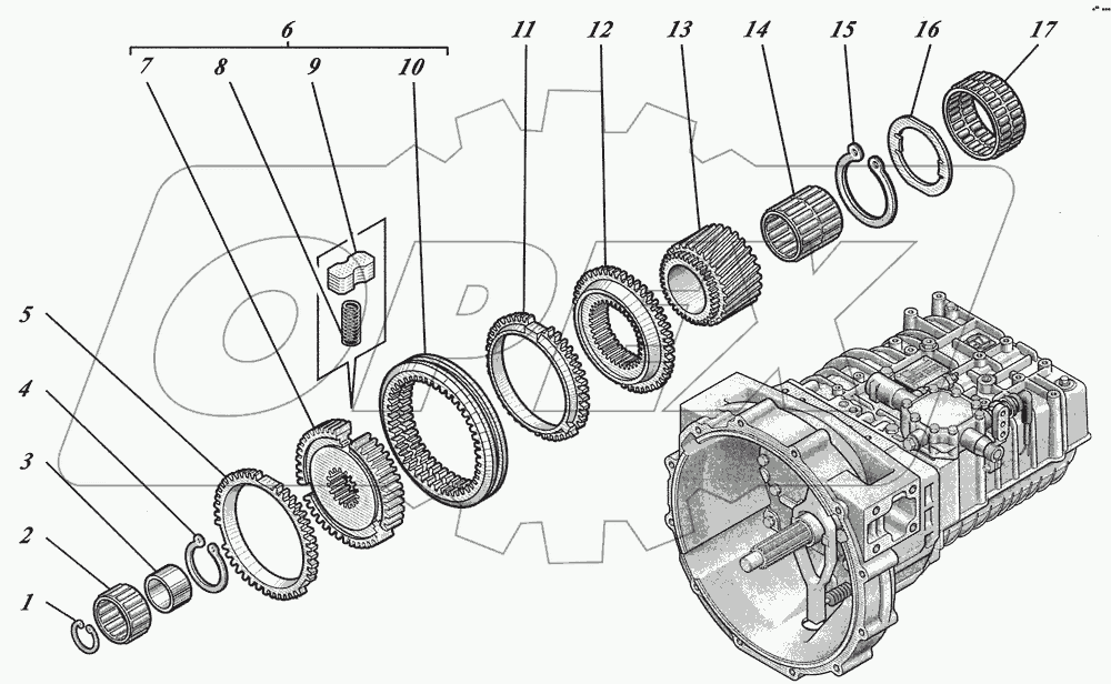  Коробка передач ZF6S700ВО 1351001017
