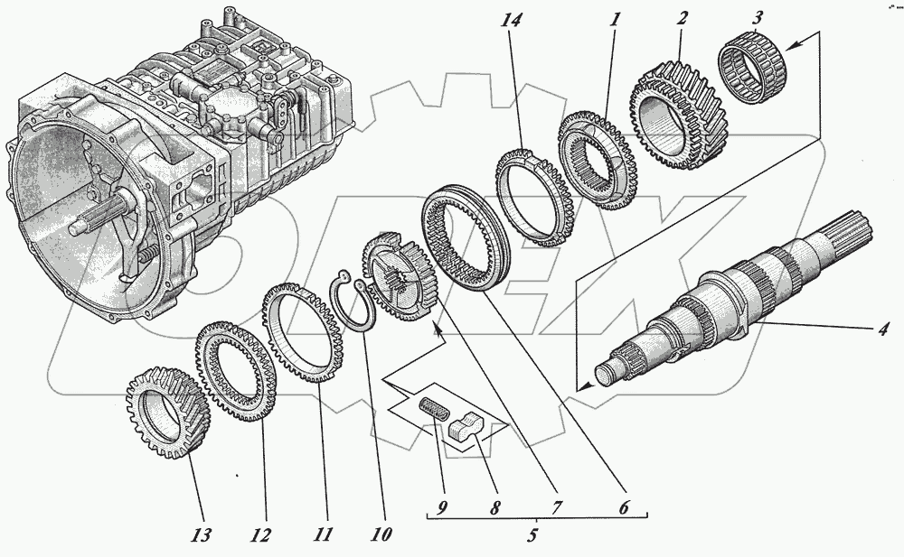 Коробка передач ZF6S700ВО 1351001017