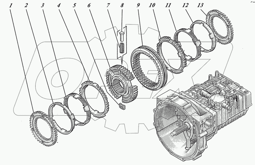  Коробка передач ZF6S700ВО 1351001017