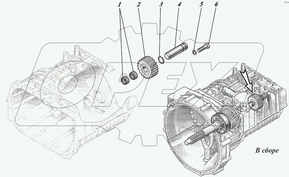  Коробка передач ZF6S700ВО 1351001017