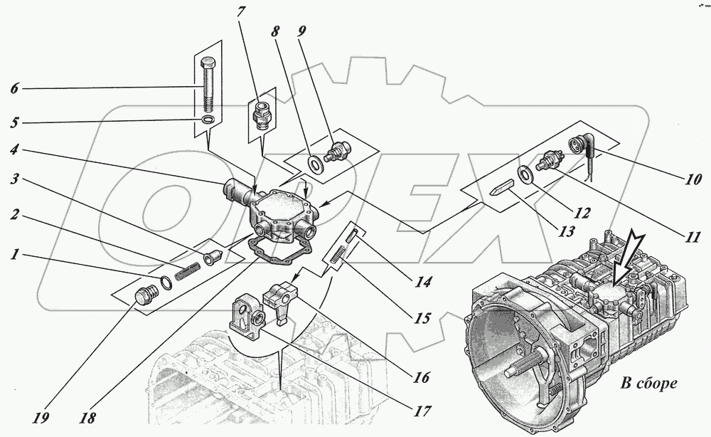  Коробка передач ZF6S700ВО 1351001017