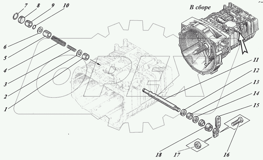  Коробка передач ZF6S700ВО 1351001017