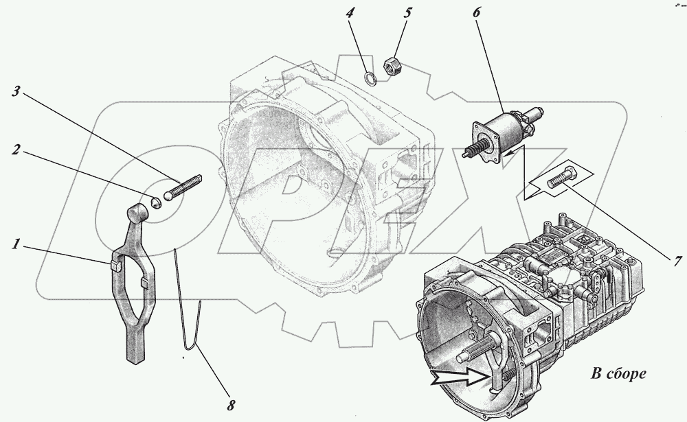  Коробка передач ZF6S700ВО 1351001017