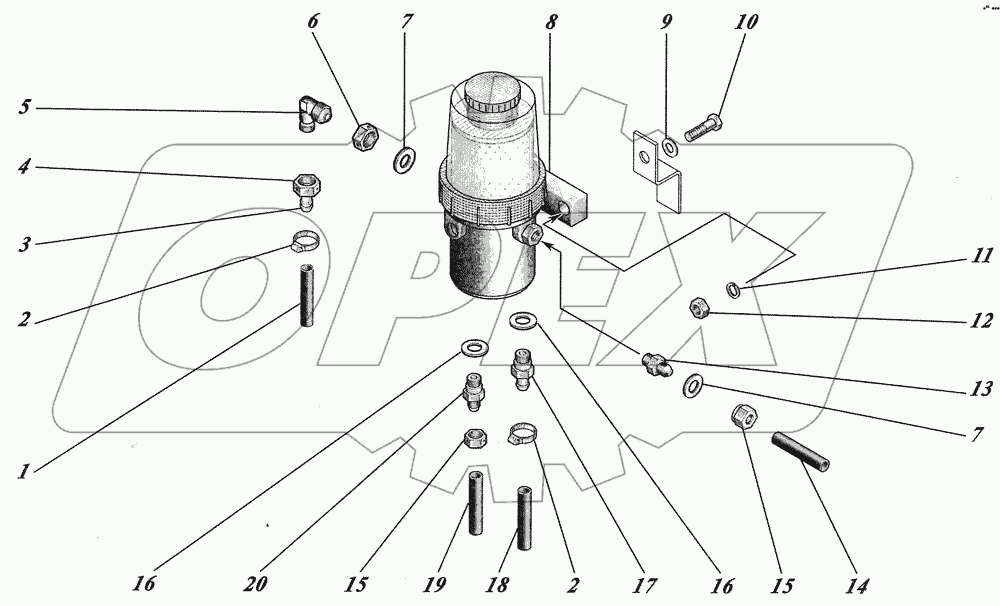  Установка топливных трубопроводов 4238-1104002