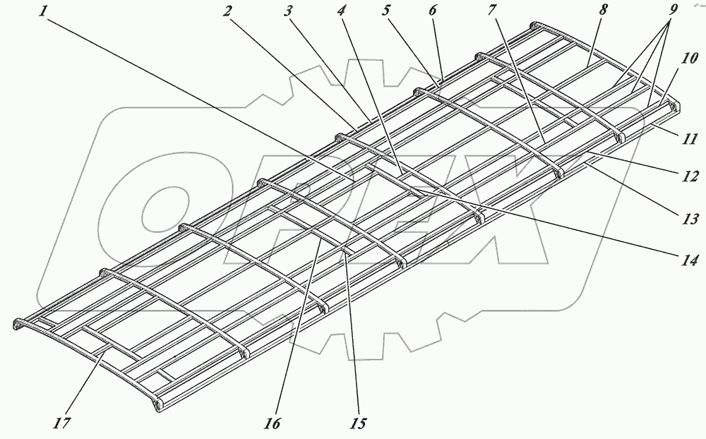  Каркас крыши 4238-5701010