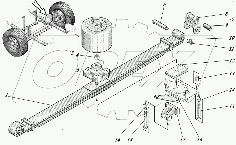 Ось передняя 4238-01-3000004