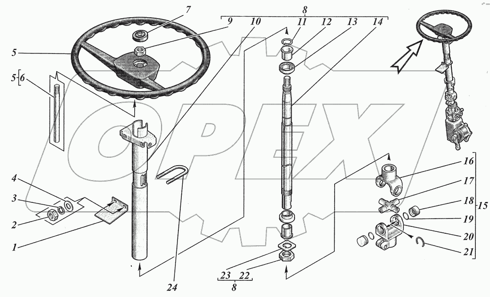  Рулевое управление 4230-3400010
