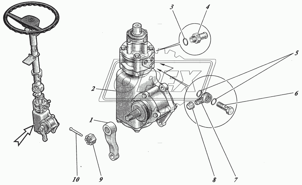  Рулевой механизм 4230-3400015