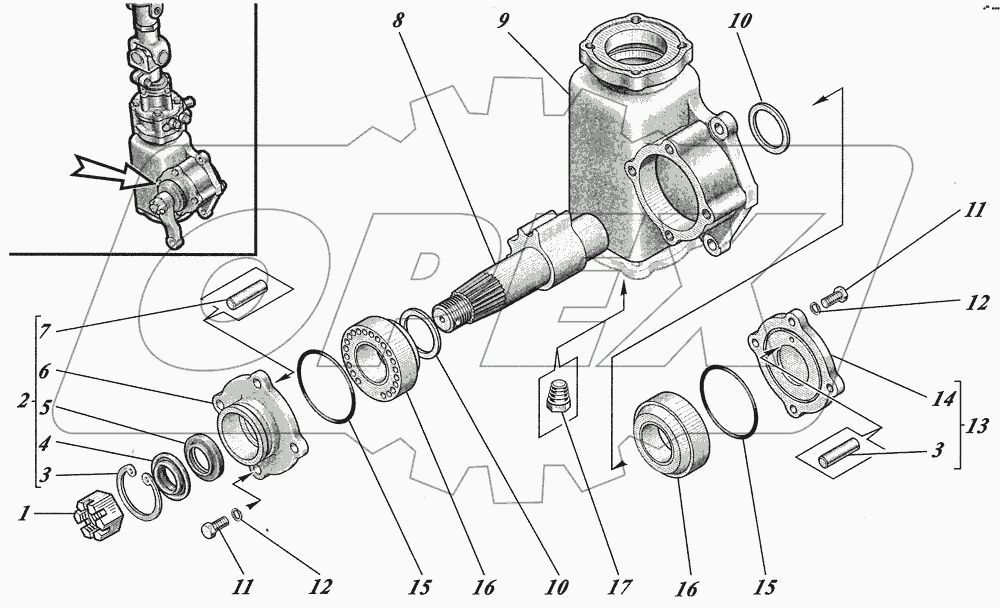  Рулевой механизм 5336-3401005