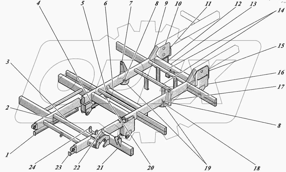  Каркас основания 4238-01-5101010