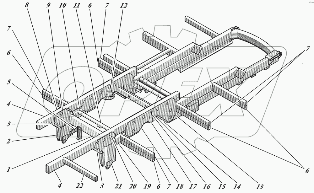  Каркас основания 4238-01-5101010