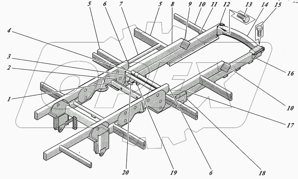  Каркас основания 4238-01-5101010