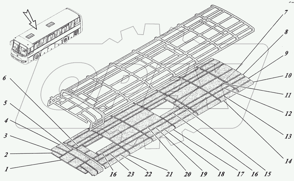  Установка термошумоизоляции кузова 4238-5012002
