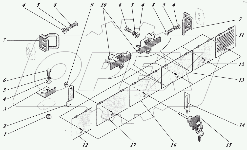  Установка деталей люков 4238-5413002