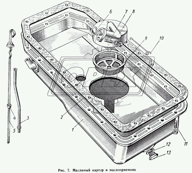 Масляный картер и маслоприемник