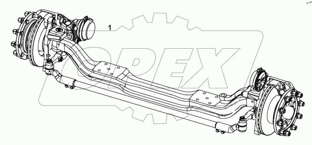  30-FS-A003 Front axle assembly