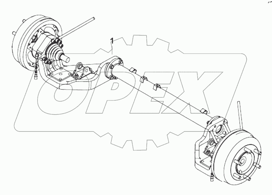  24-FS-A006 Rear axle assembly
