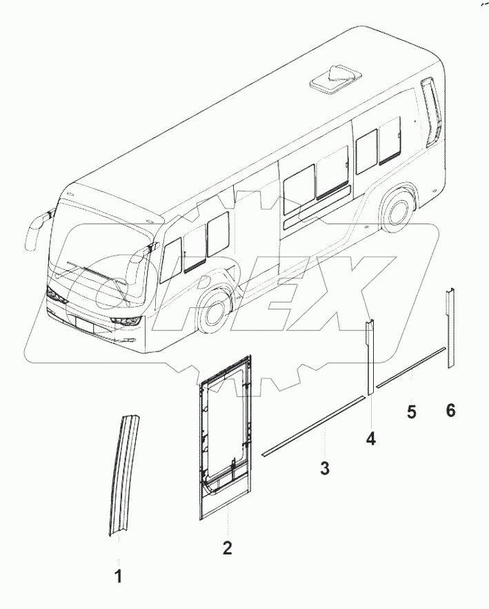  54-2076 Left cladding column