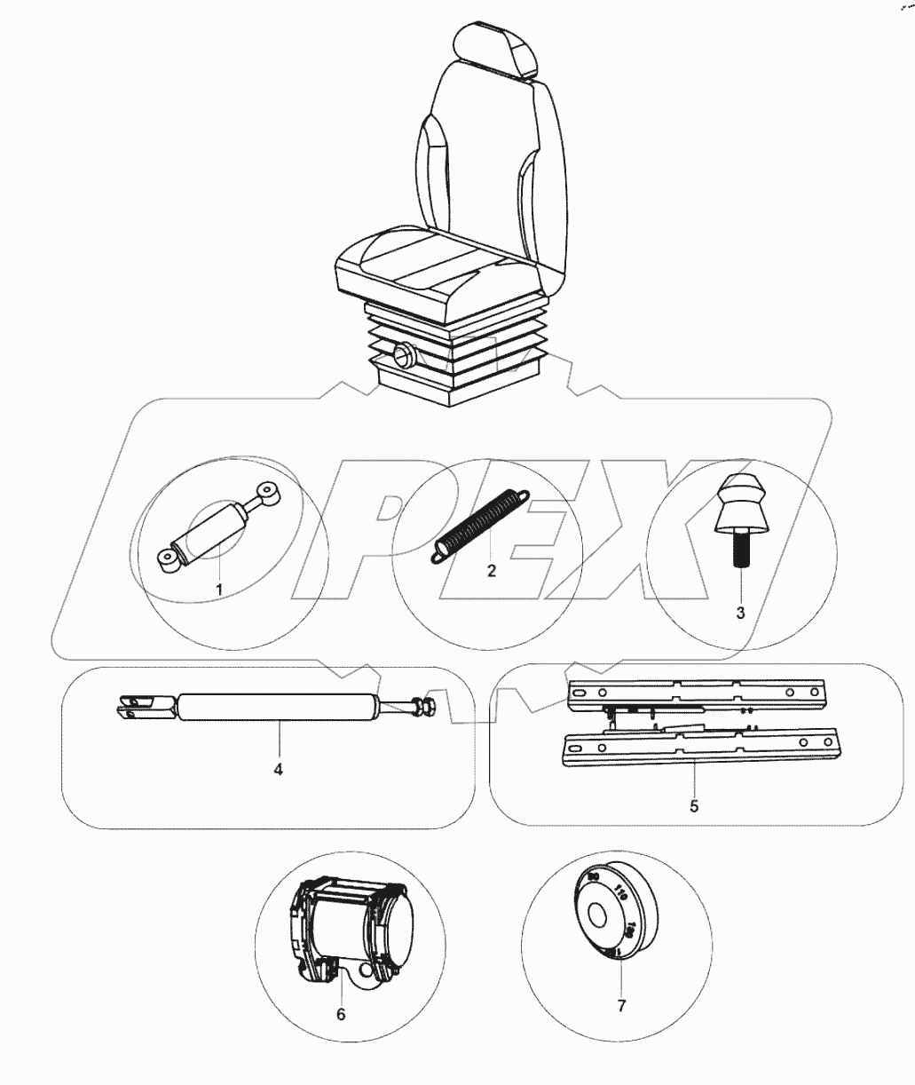  67-0496 Driver's chair