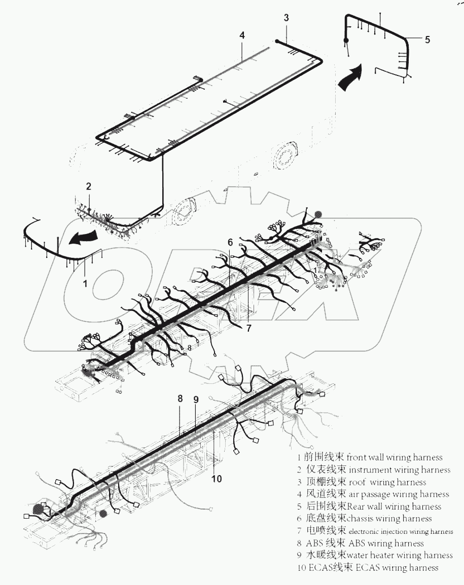  79-0630 Wiring harness, electrical components