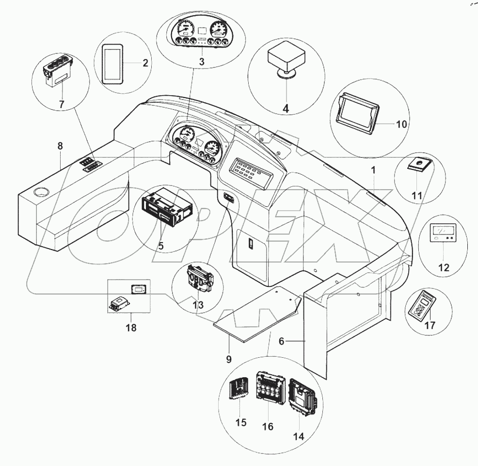  38-2438 Instrument panel