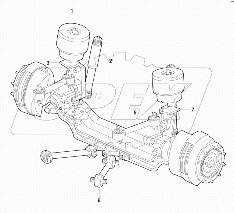  Front air suspension 229400040