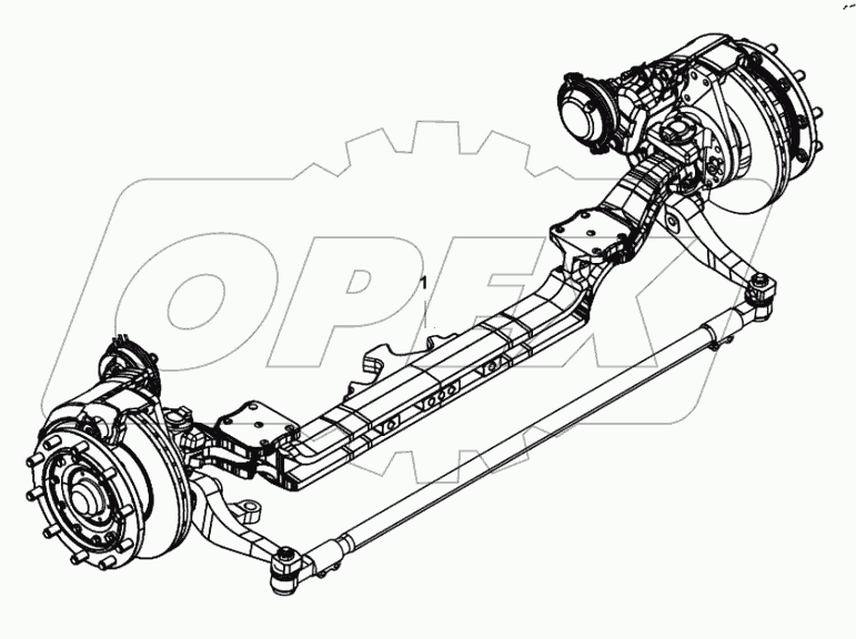  Front axle assembly 230200393