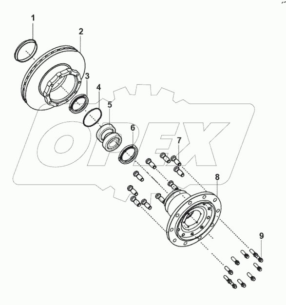  Assembly of wheel end parts