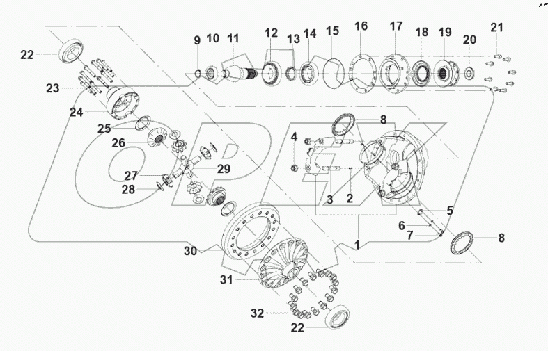  Assembly of main reducer assembly components