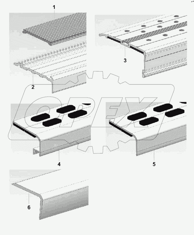 First level step profile