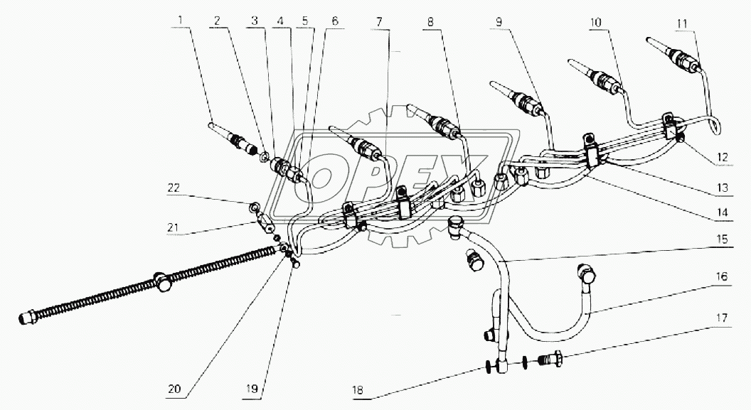 Assembly, fuel  pipeline