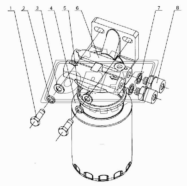 Assembly, fuel  filter