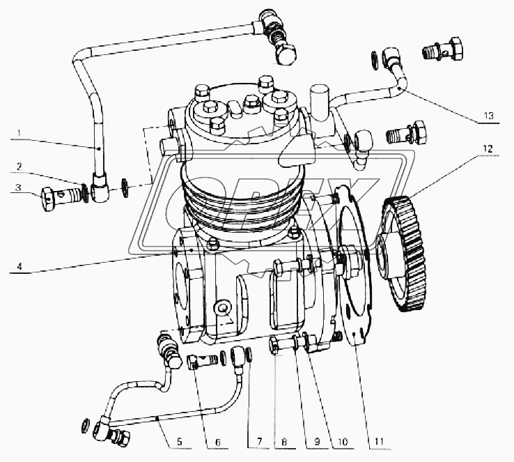 Assembly, air compressor