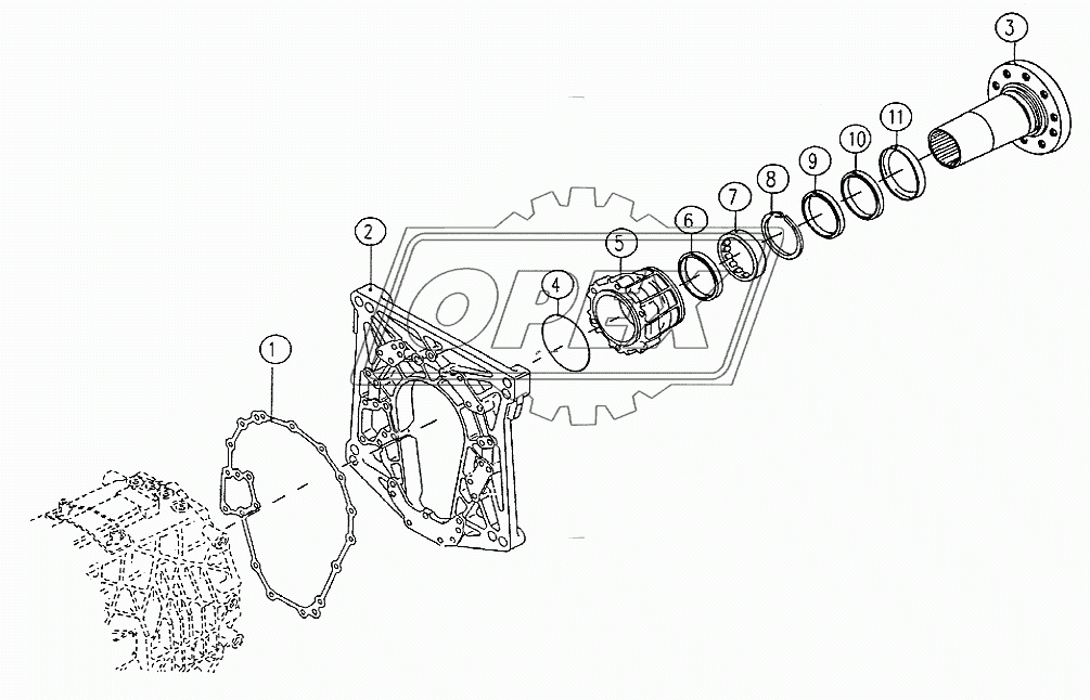 Output flange (with retarder)