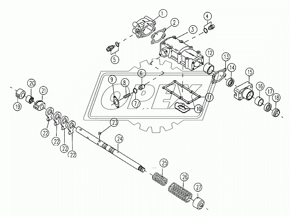 Selector shaft