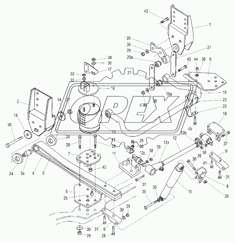 Front air suspension