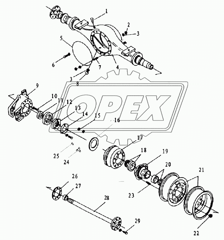 Rear axle(Air suspension)