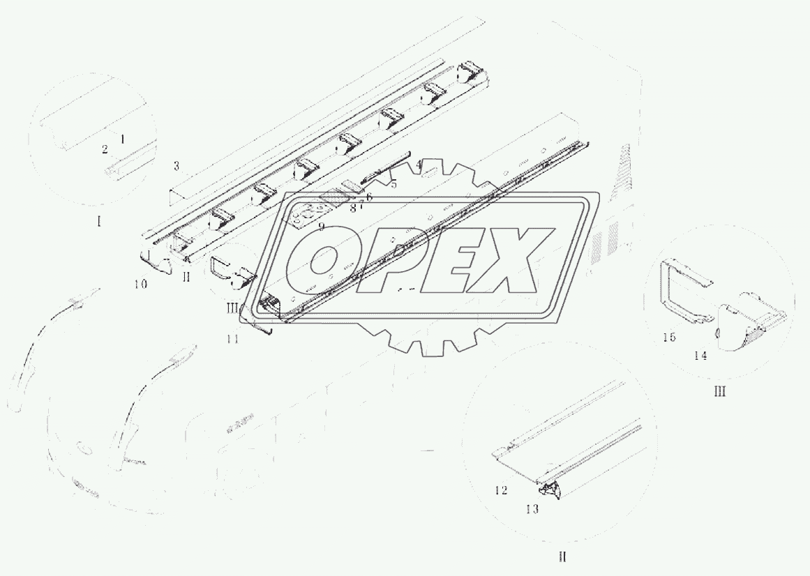 Inner trim (III)-luggage rack