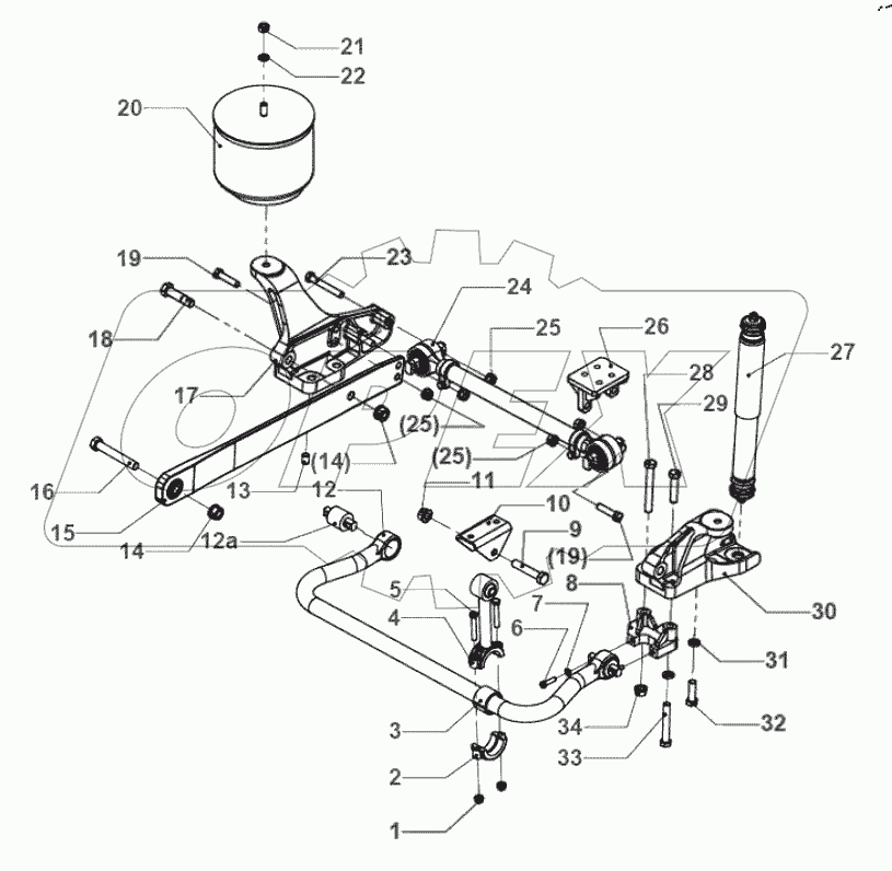  Front air suspension 229400294