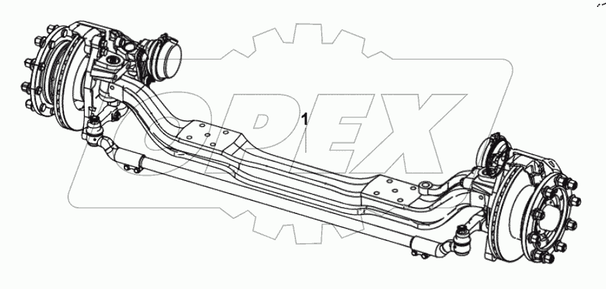  Front axle assembly 230200728