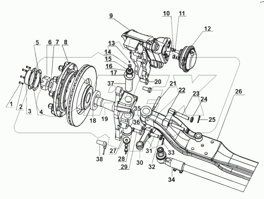  Assembly of bridge assembly components