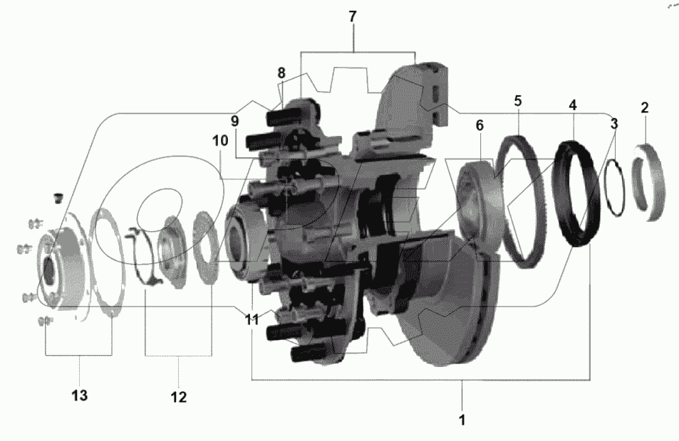  Assembly of wheel end parts