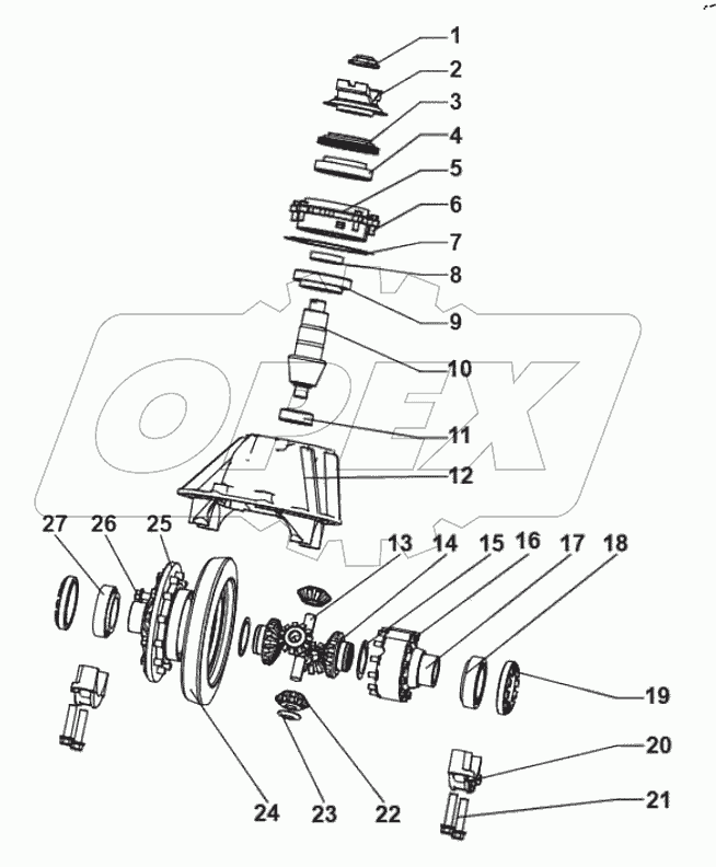  Assembly of main reducer assembly components